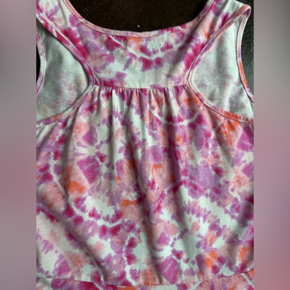 The Children's Place Pink and White A-Line Sundress Scoop Neck (877) - Picture 5 of 8